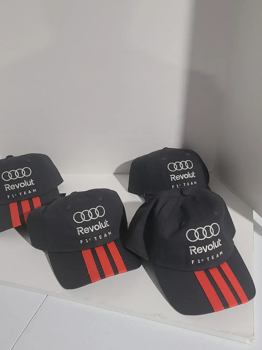 Audi Revolt Factory Team Baseball Cap – Black & Red UNISEX